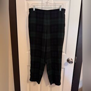 J.Crew Jamie Black-Watch Plaid Pants